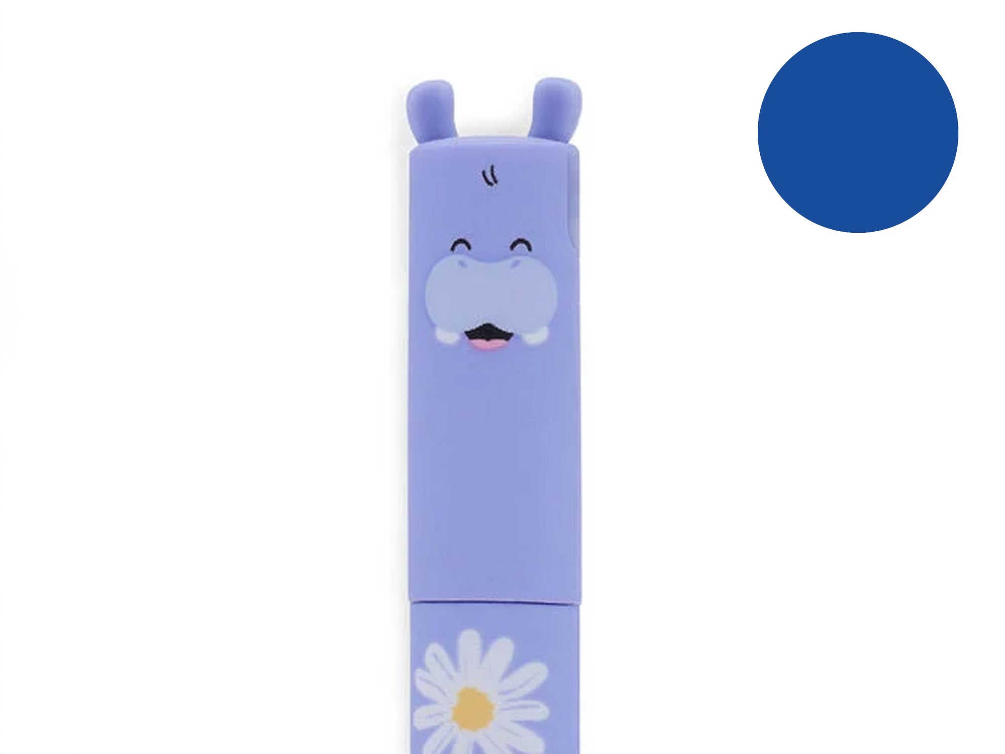 achat Stylo Hippopotame à pâquerettes effaçable - Legami
