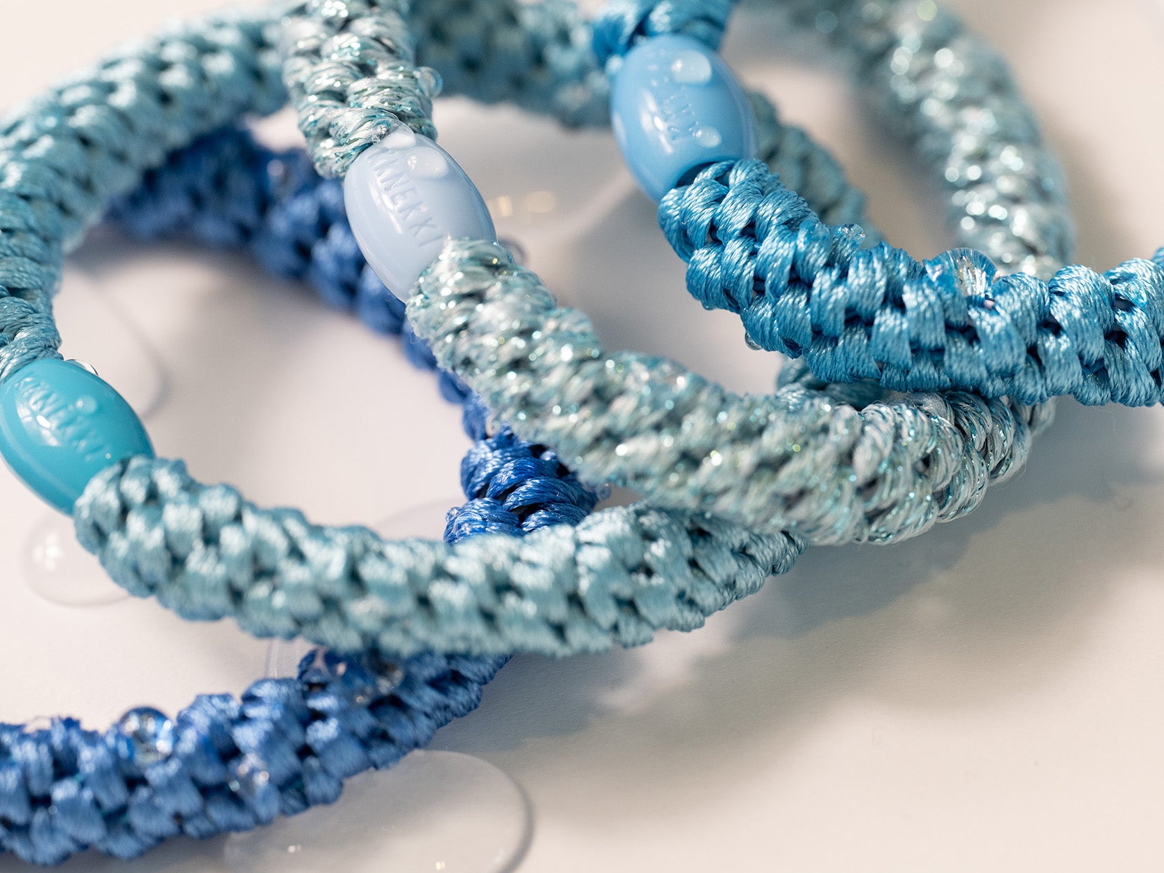 Achat Élastique cheveux Bleu aqua Pailleté - Kknekki
