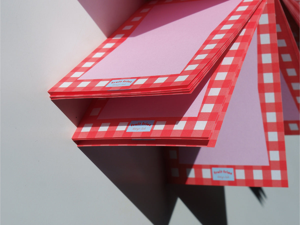 achat Bloc memo Vintage rouge - Design Lab