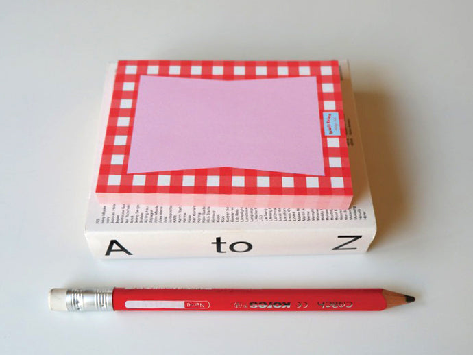 achat Bloc memo Vintage rouge - Design Lab