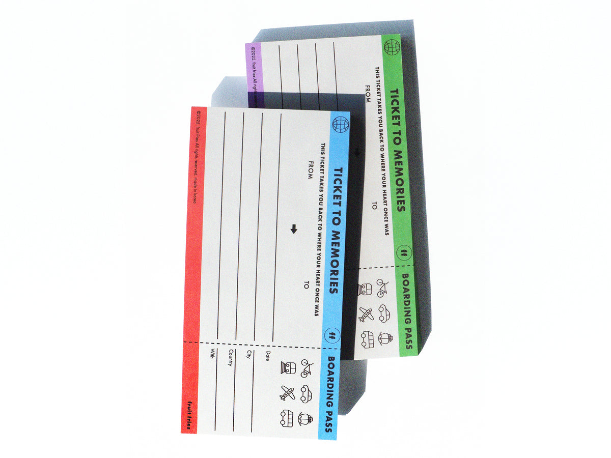 achat Bloc memo voyage billet avion - Fruit Fries Design Lab