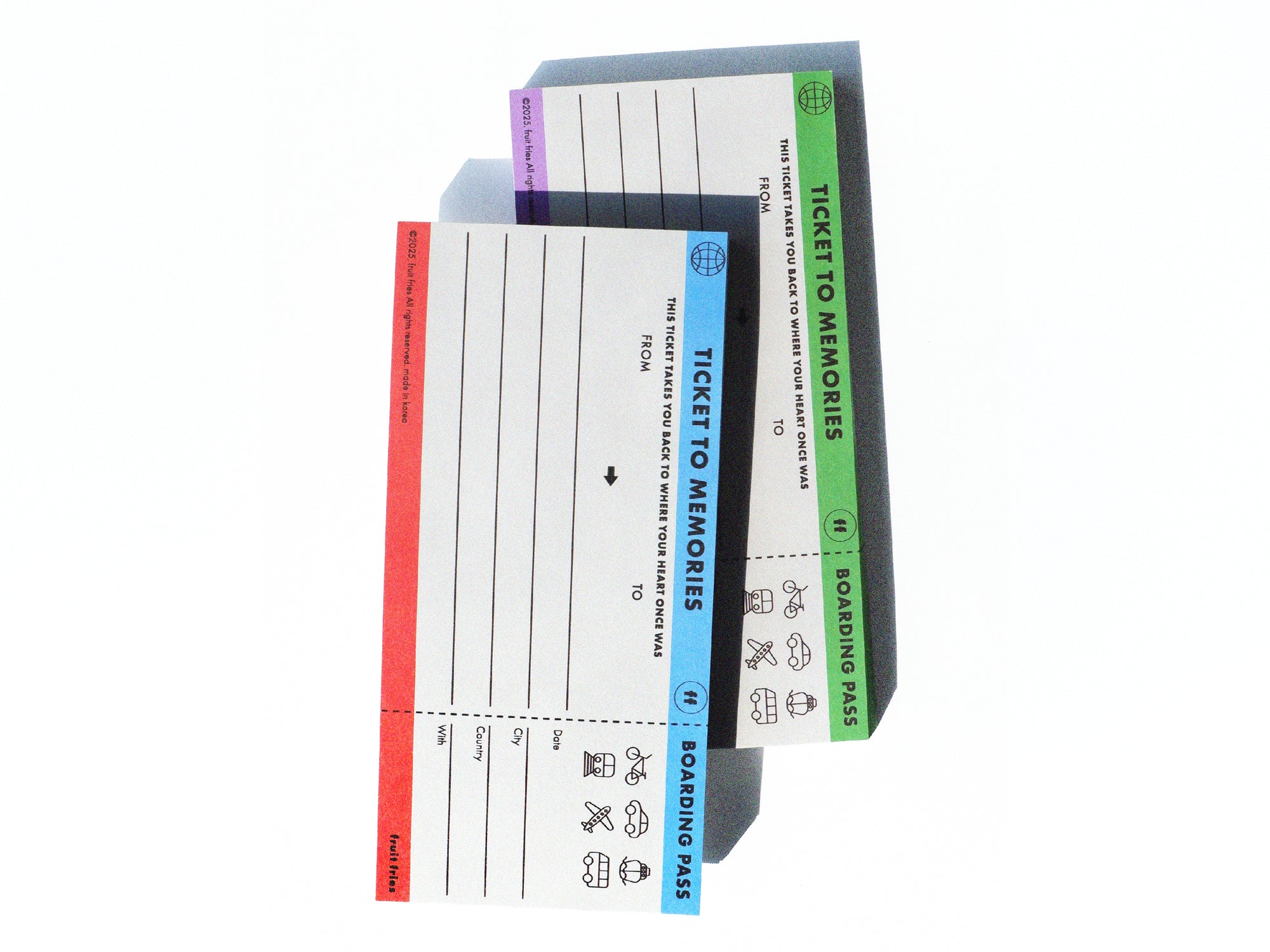 achat Bloc memo voyage billet avion - Fruit Fries Design Lab
