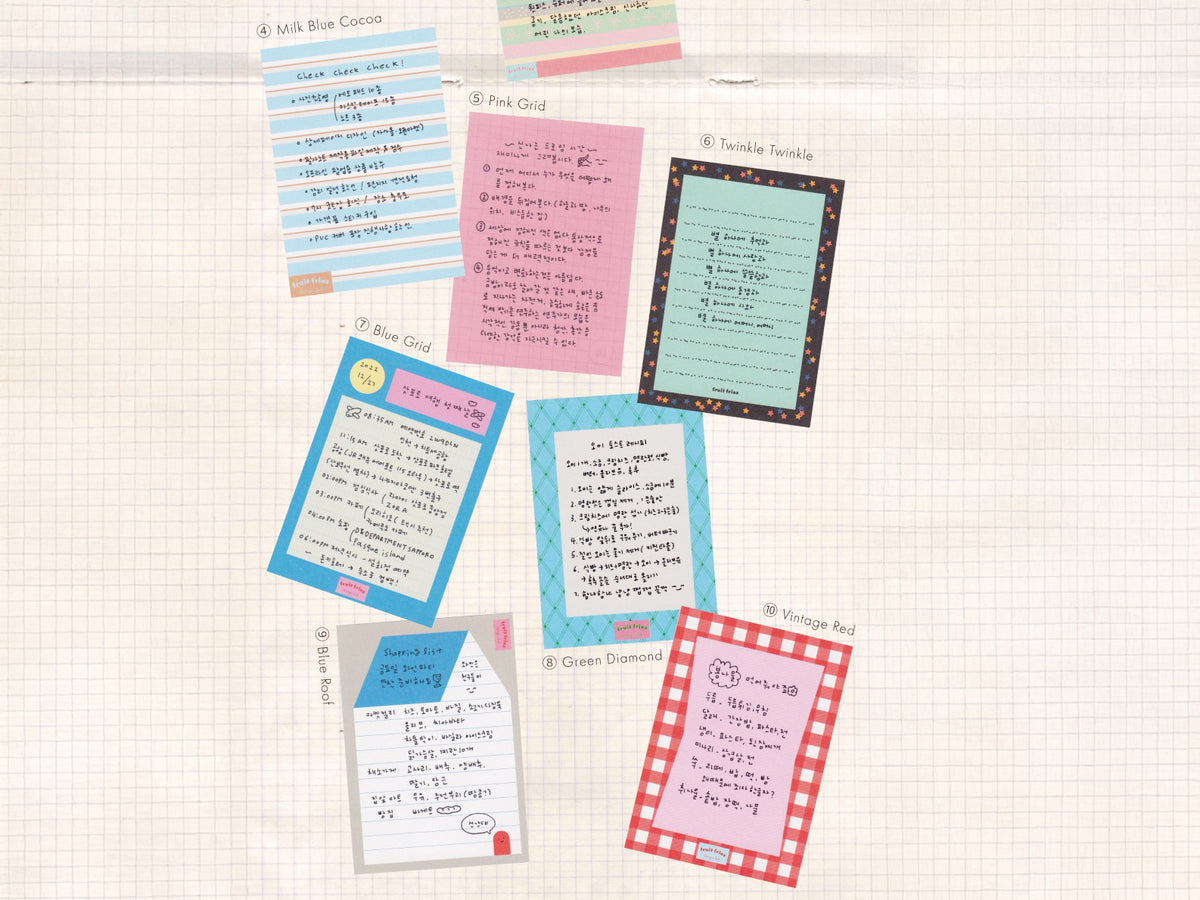 achat Bloc memo rose quadrillé -  Fruit fries Design Lab