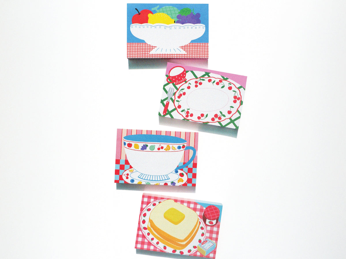 achat Mini bloc memo tasse vintage - Fruit fries Design Lab