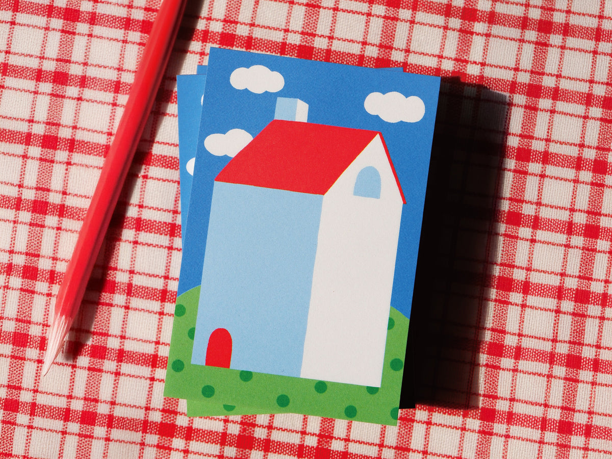 achat Mini bloc notes maison toit rouge - Fruit fries Design Lab
