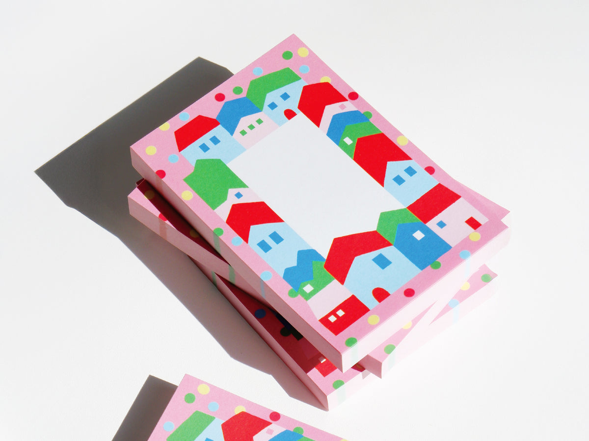 achat Mini bloc notes village rose - Fruit fries Design Lab