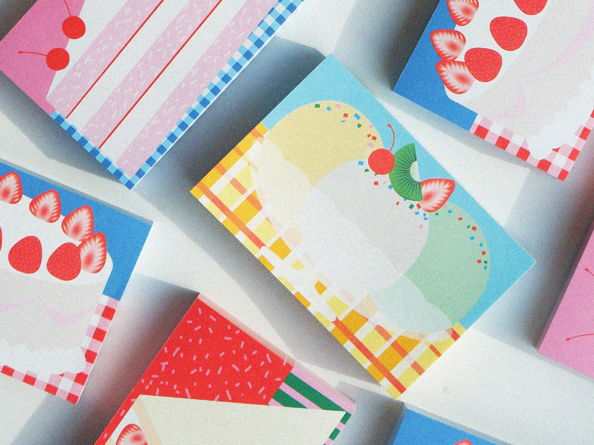 achat Mini bloc memo coupe glacée - Fruit fries Design Lab