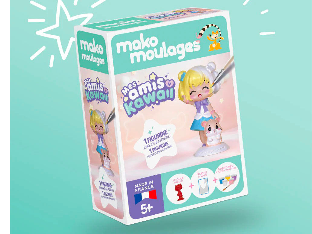 achat La fille et son hamster Kawaii - Mako moulages