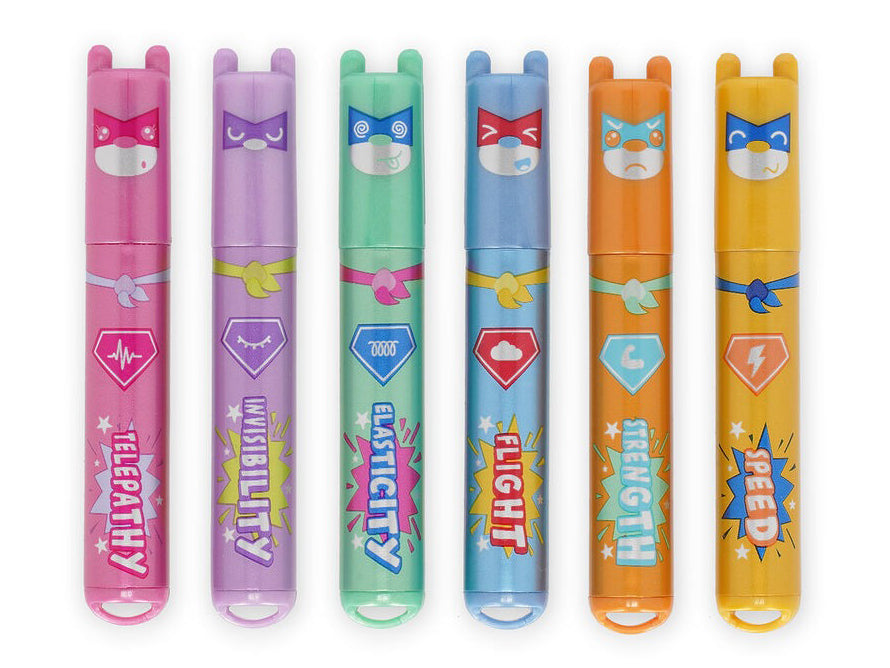 Achat Set de 6 Mini Surligneurs - Teddy’s Superpower - Legami