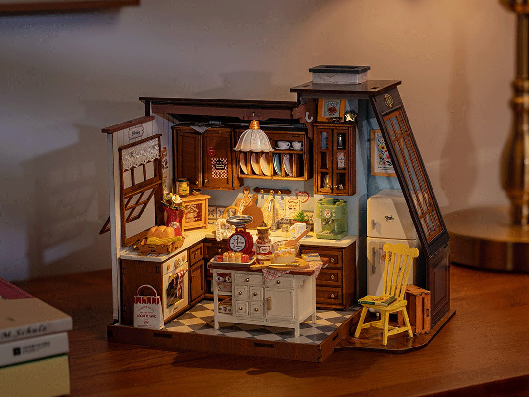 Robotime Rolife – Pièce miniature – Cuisine de pâtisserie Robotime Rolife – Pièce miniature – Cuisine de pâtisserie