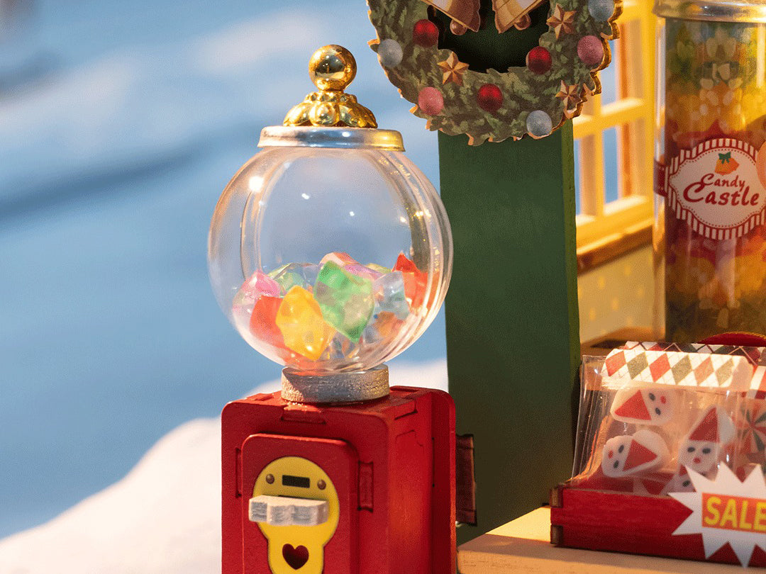 Pièce miniature - Stand de bonbons de Noël (Christmas Candy Stand) - Rolife