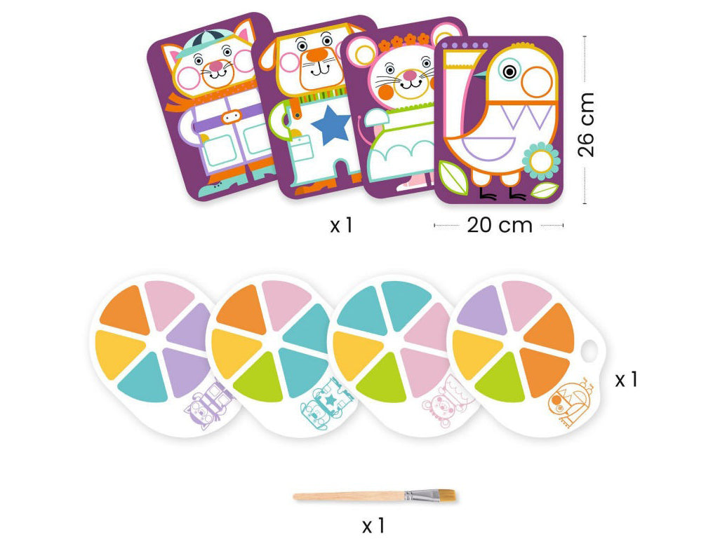 Peinture à la palette - Les Joufflus - Djeco