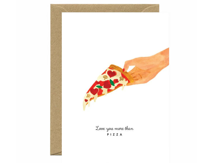 Achat Carte aquarelle - Love you pizza - ATWS