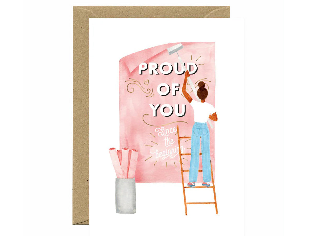 Achat Carte aquarelle & dorure - Proud of you - ATWS