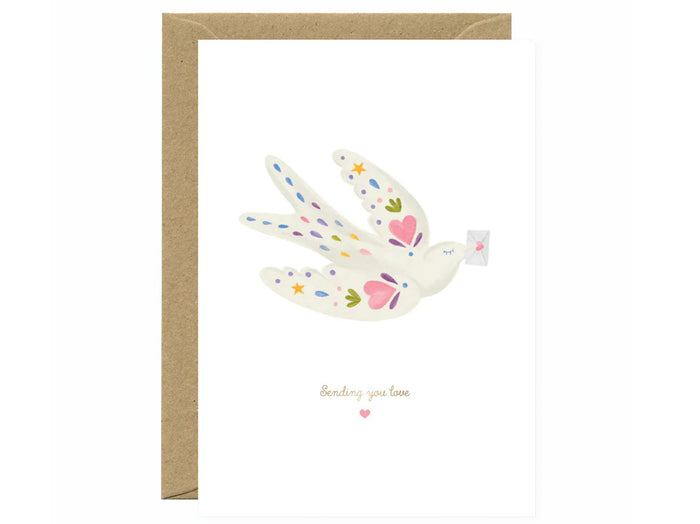 Achat Carte aquarelle & dorure - Sending Love Bird - ATWS