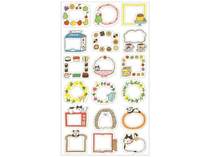 Achat Planche de 18 stickers planner - Jolis cadres