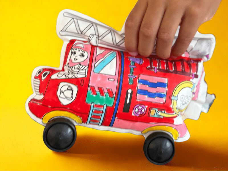 Coloriages gonflables - Police et pompier - Ara Créative