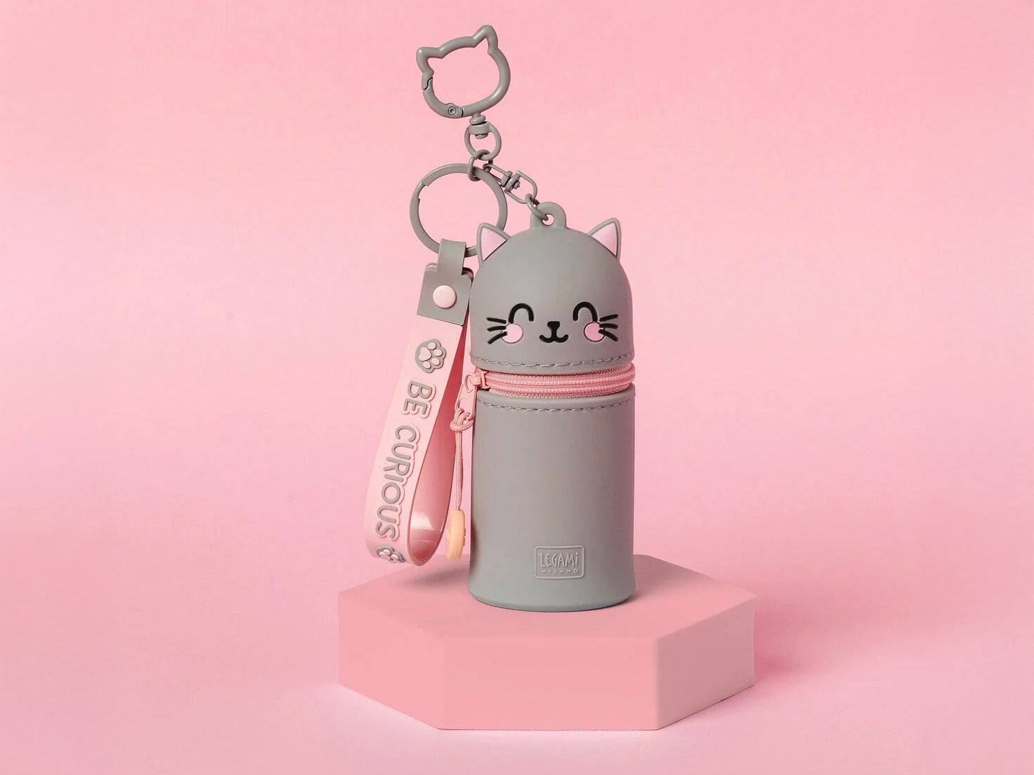 Mini trousse & porte clés Kawaii - Chat Kitty - Legami