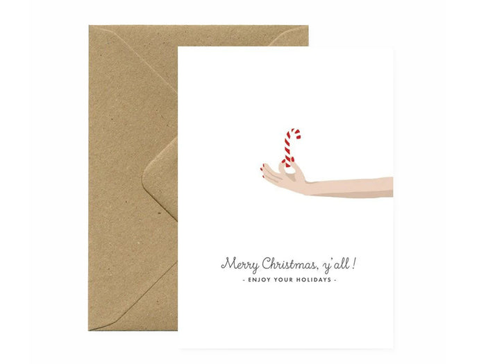 Achat Carte de Noël aquarelle - Merry Christmas y'all - ATWS
