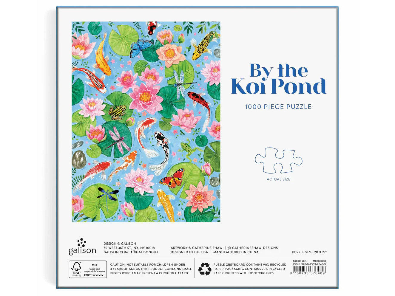 achat Puzzle By The koi Pond - 1000 pièces - Galison