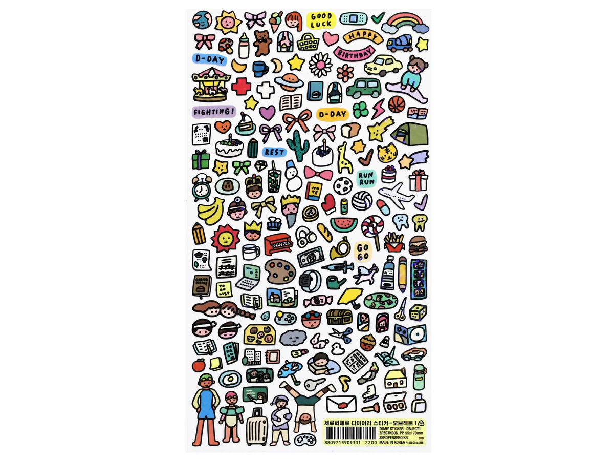 achat Stickers pour planner Petits bonheur - Zero per zero