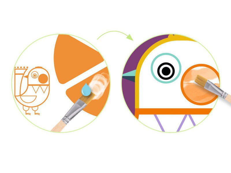 Peinture à la palette - Les Joufflus - Djeco