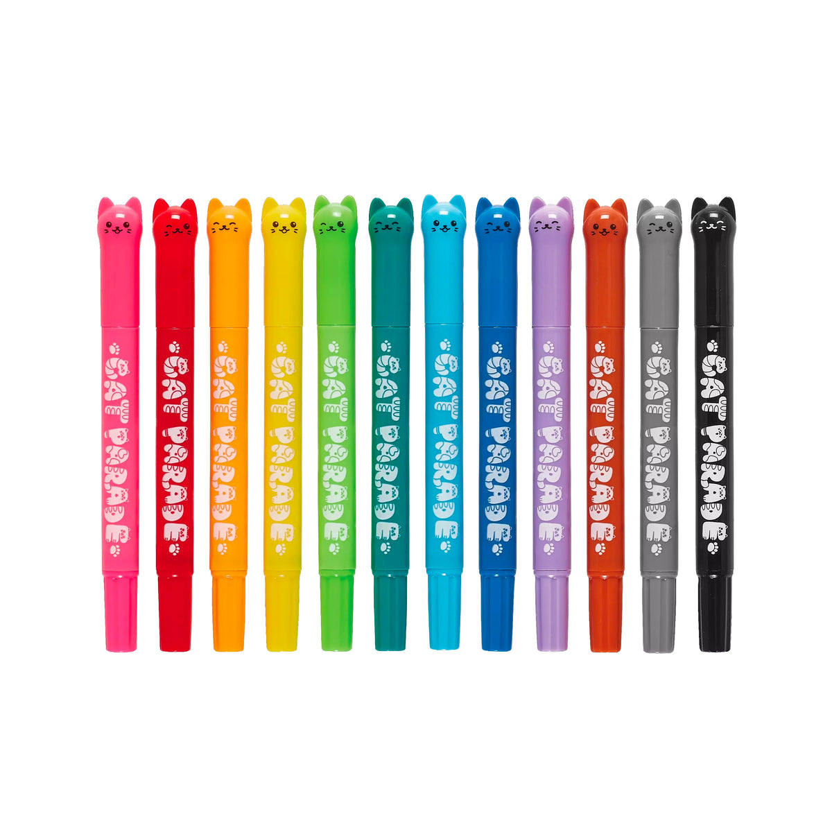 achat Ooly feutres gel Cat Parade - 12 couleurs
