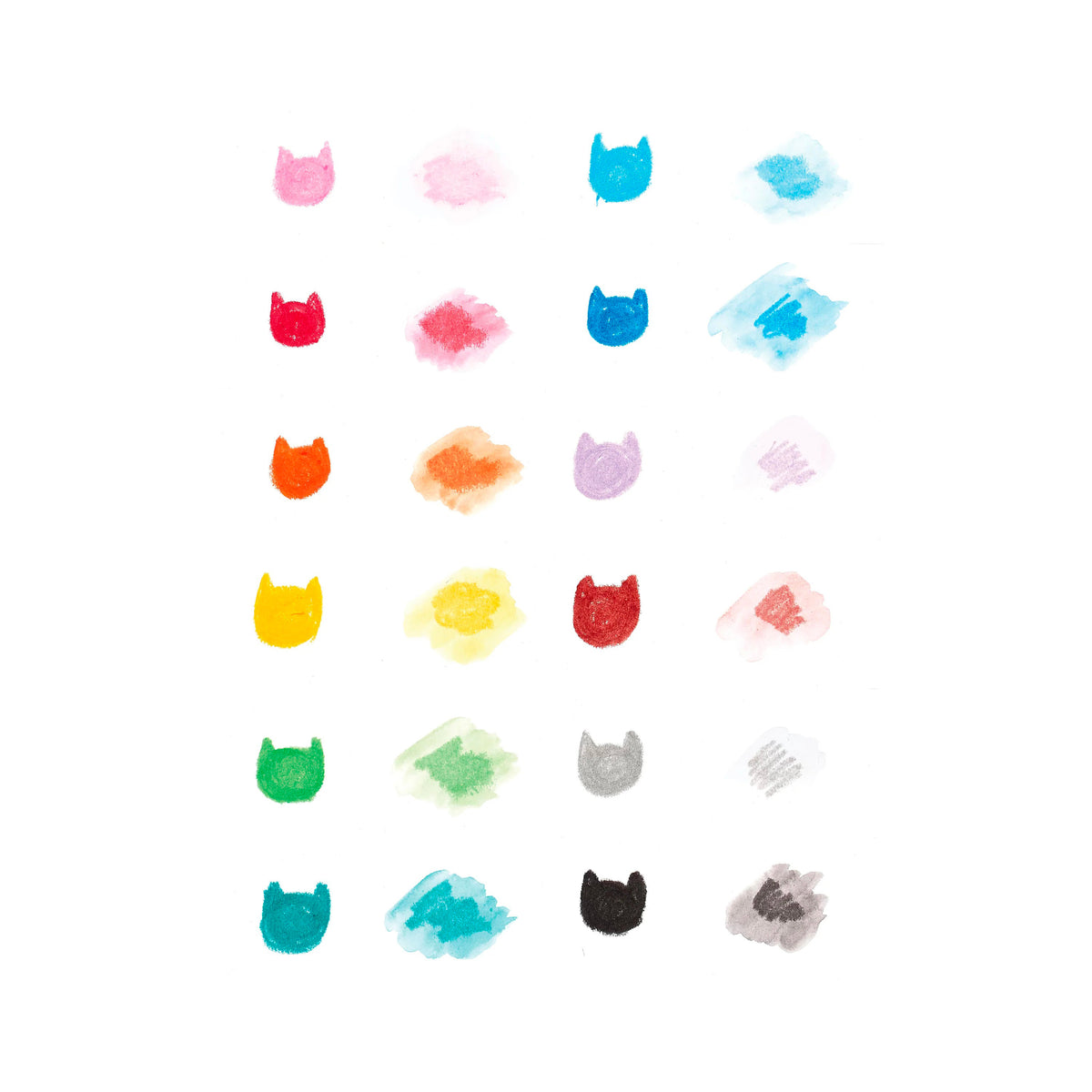 achat Ooly feutres gel Cat Parade - 12 couleurs