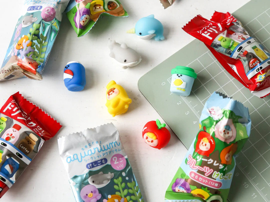 achat Gommes surprises kawaii  - Secret Thème Aquarium - Q-LiA