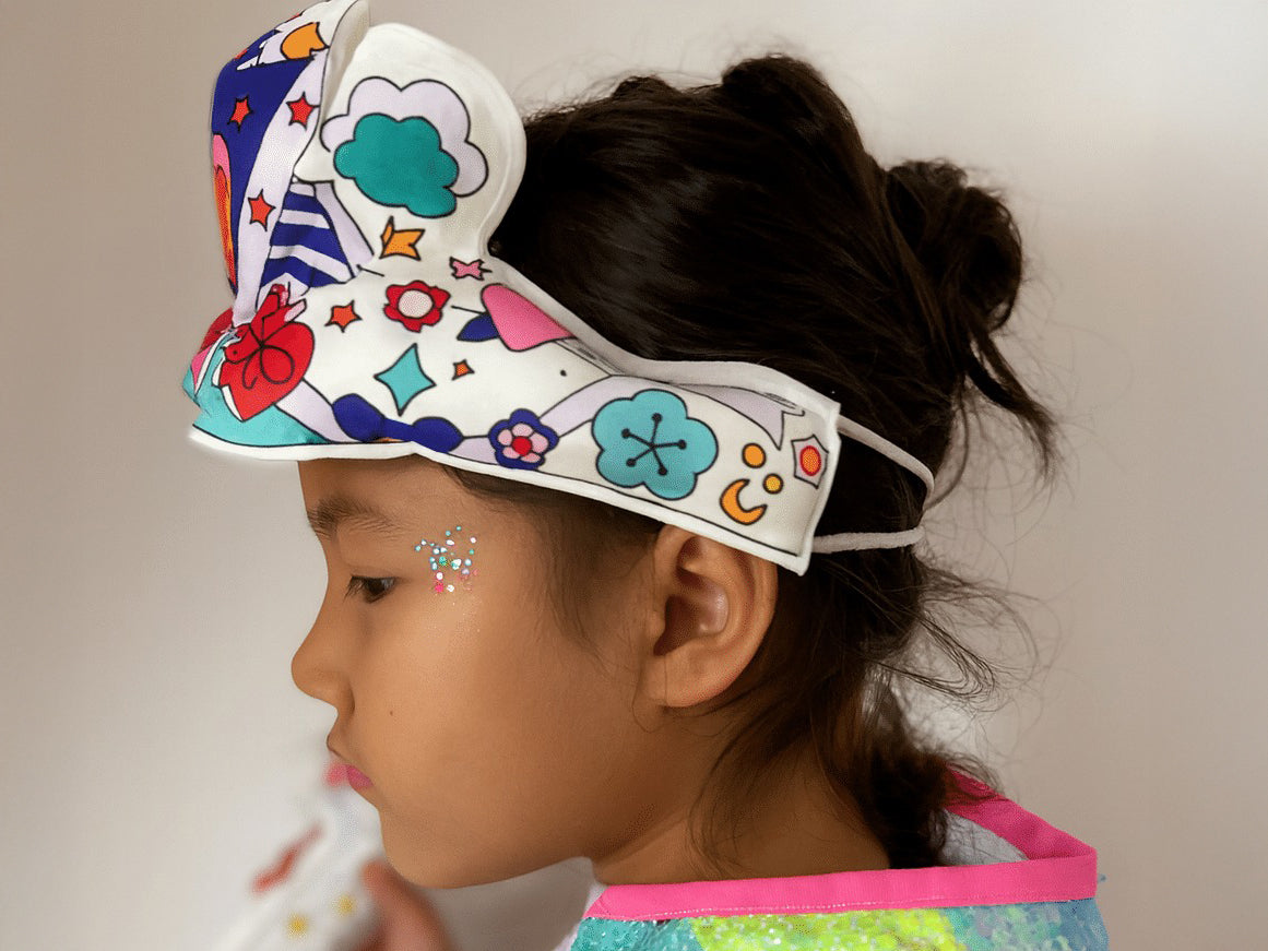 Coloriages gonflables - Couronne et baguette magique - Ara Créative