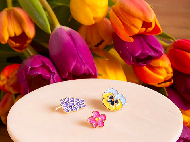 achat Pin's 3 fleurs Flowers - ATWS