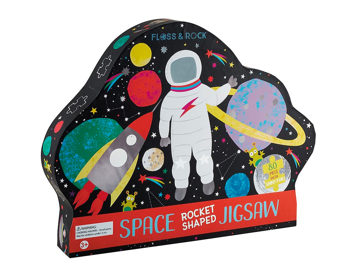 achat Puzzle Fusée Rocket Shape 80 Pièces - Floss & Rock