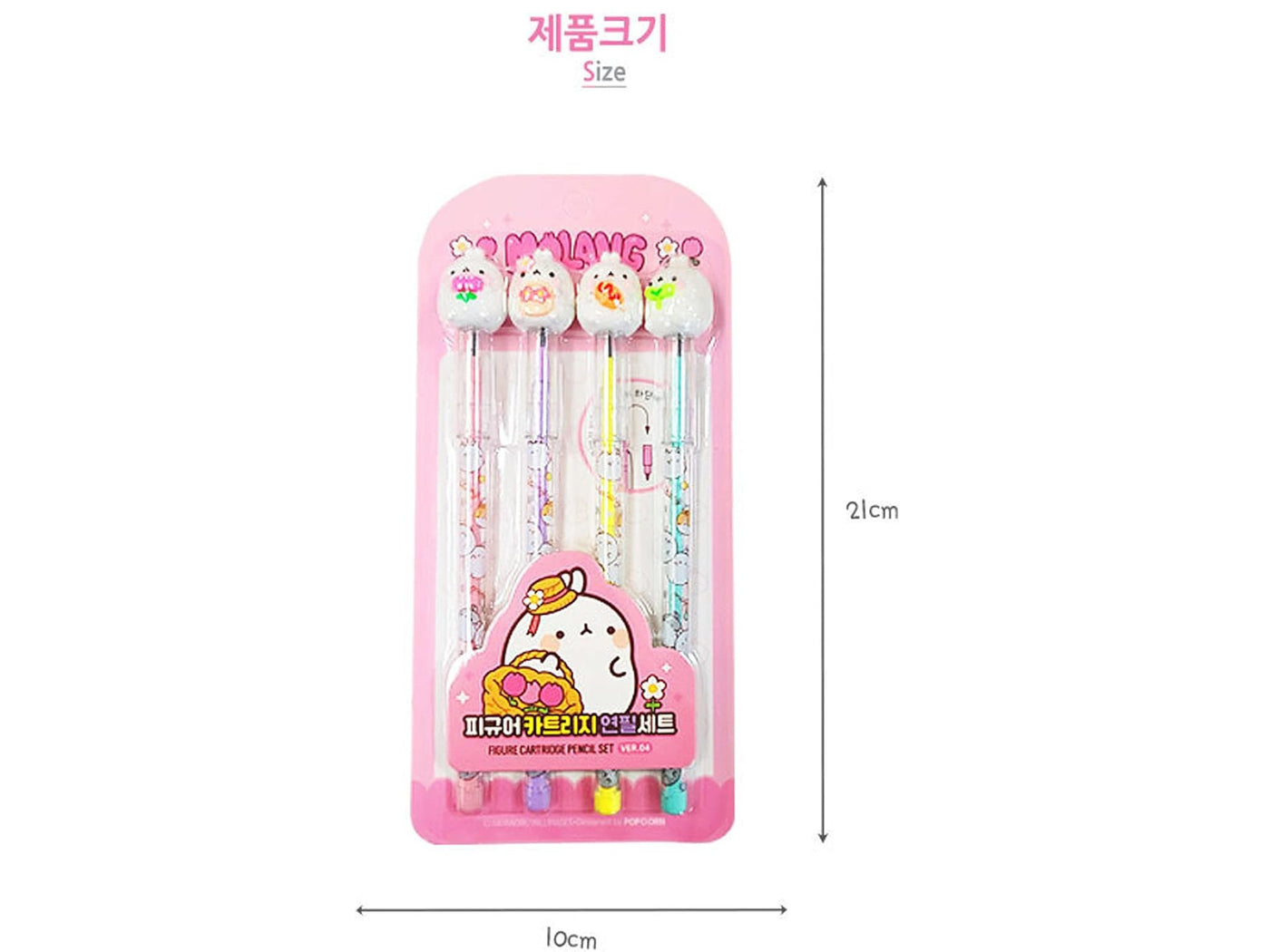 achat Lot de 4 crayons à cartouche Molang Figure