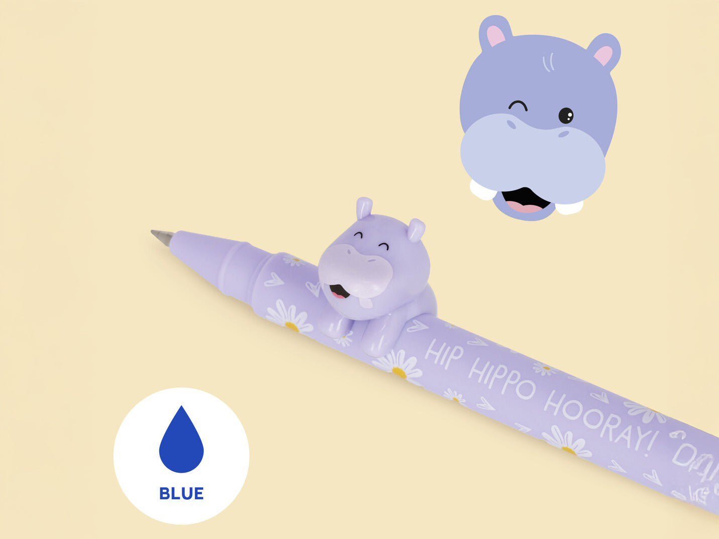 Achat Stylo gel Lovely Friends Hippo - Legami