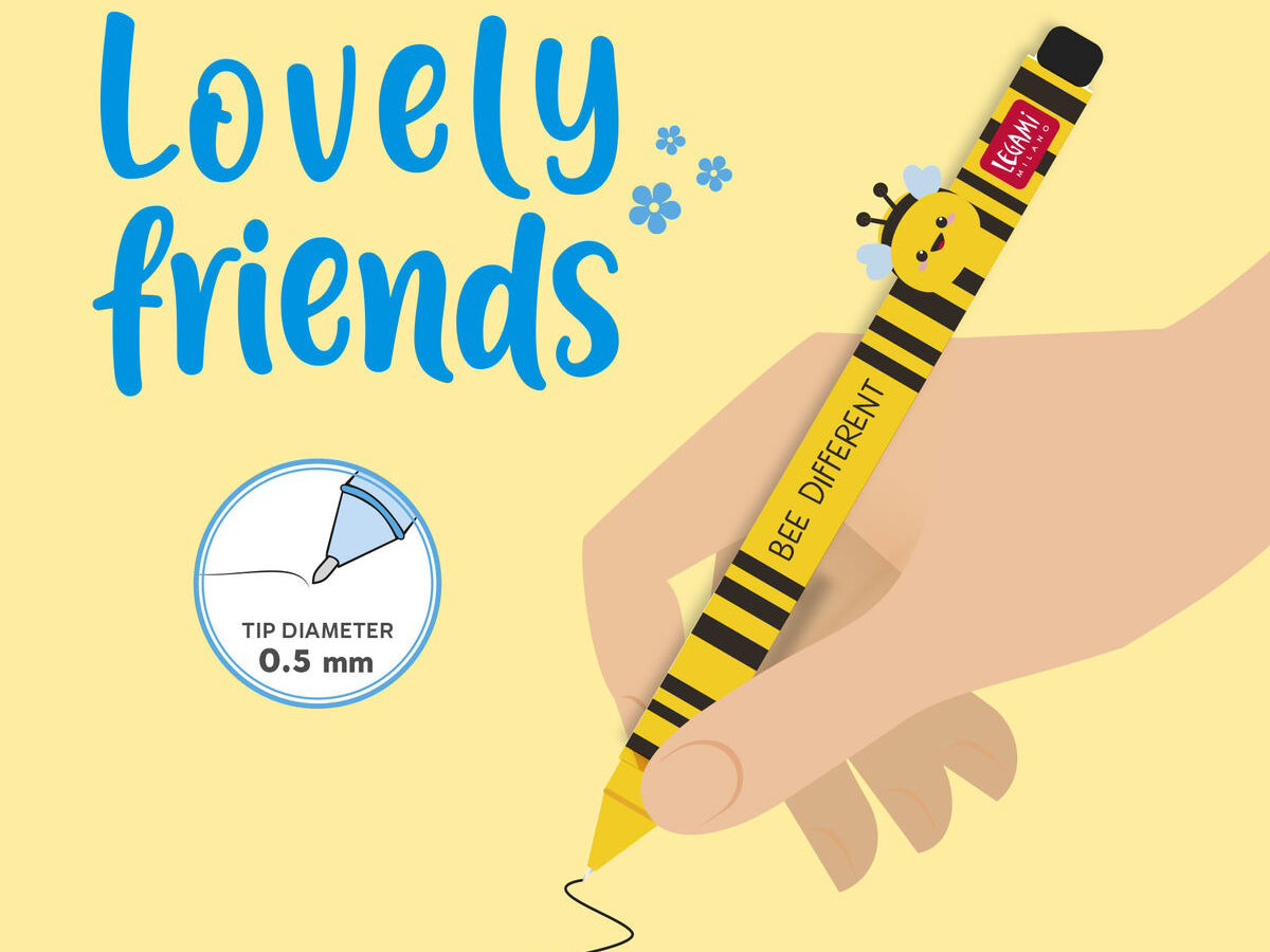 Stylo gel Lovely Friends Abeille - Legami