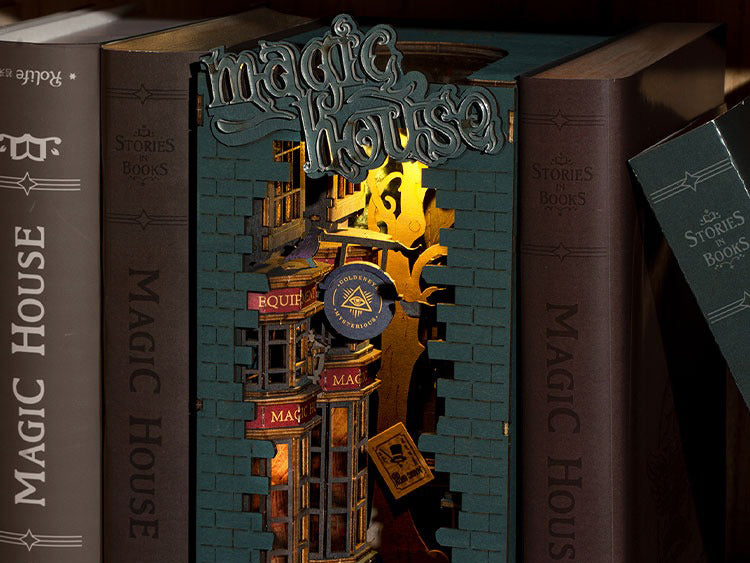 achat Book Nook - Pièce miniature - Magic House - Rolife