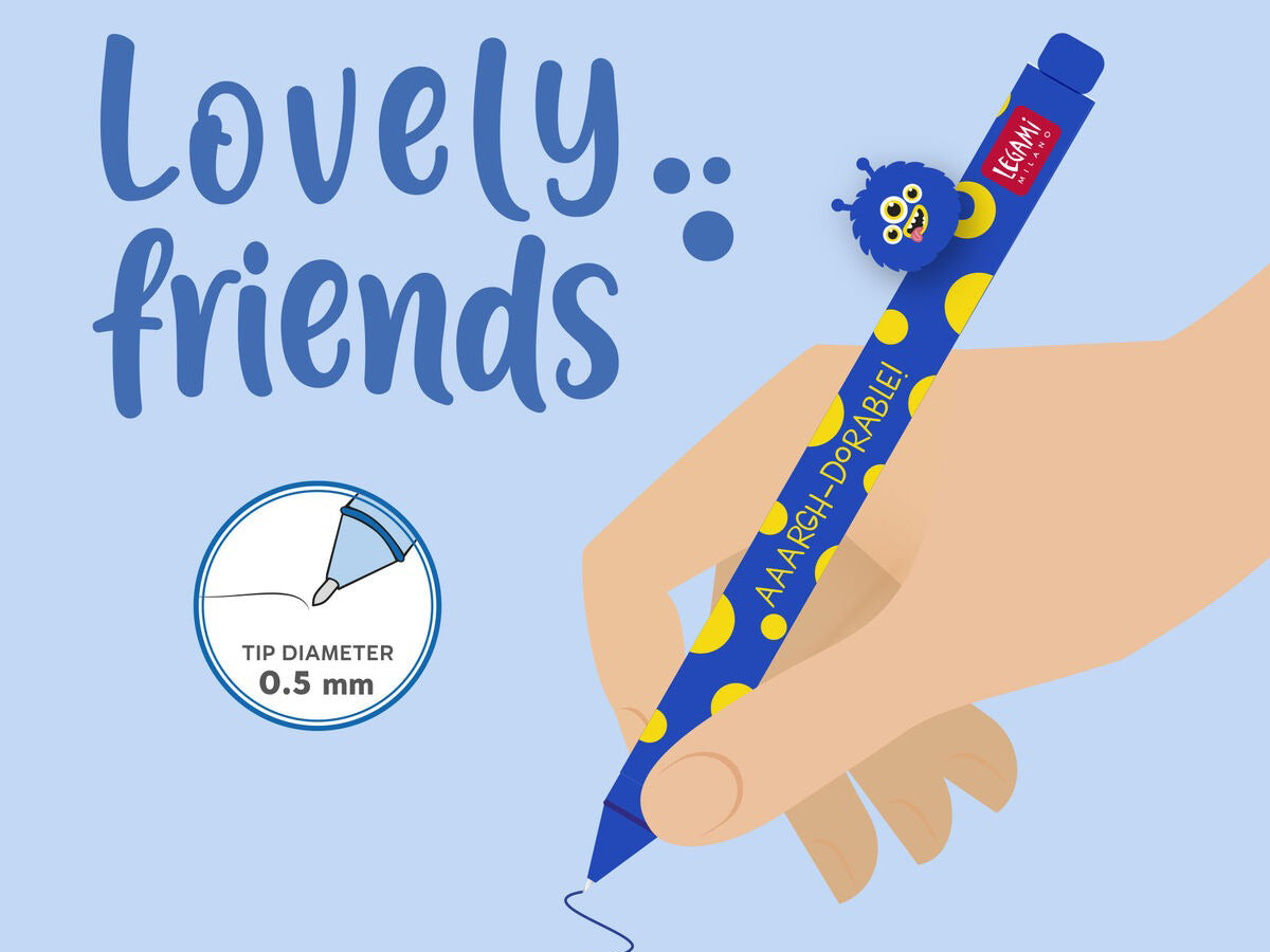 achat Stylo gel Lovely Friends Monstre - Legami