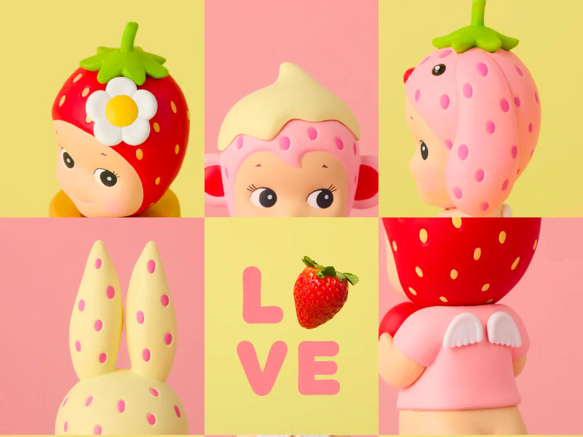 achat Sonny Angel mini figurine (modèle aléatoire) - Série Strawberry Love