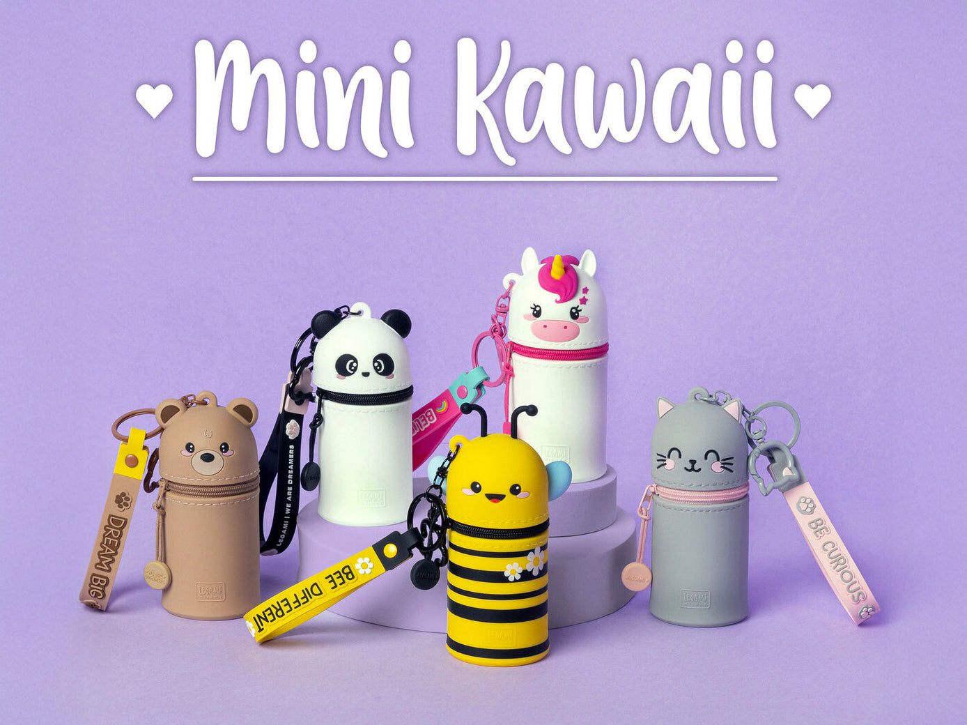 Mini trousse & porte clés Kawaii - Chat Kitty - Legami