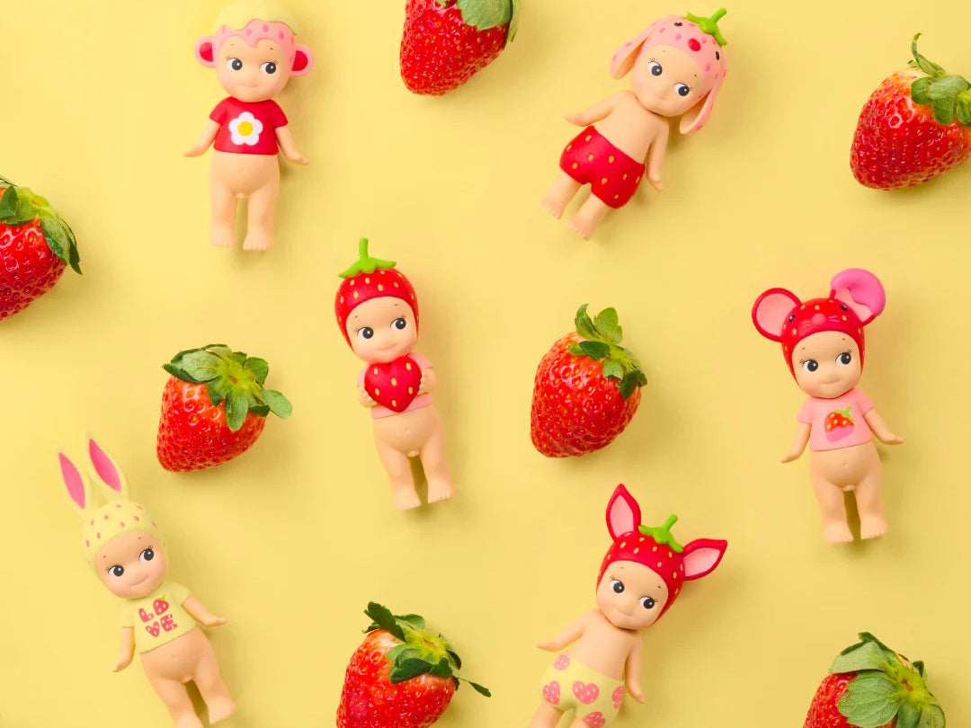 achat Sonny Angel mini figurine (modèle aléatoire) - Série Strawberry Love