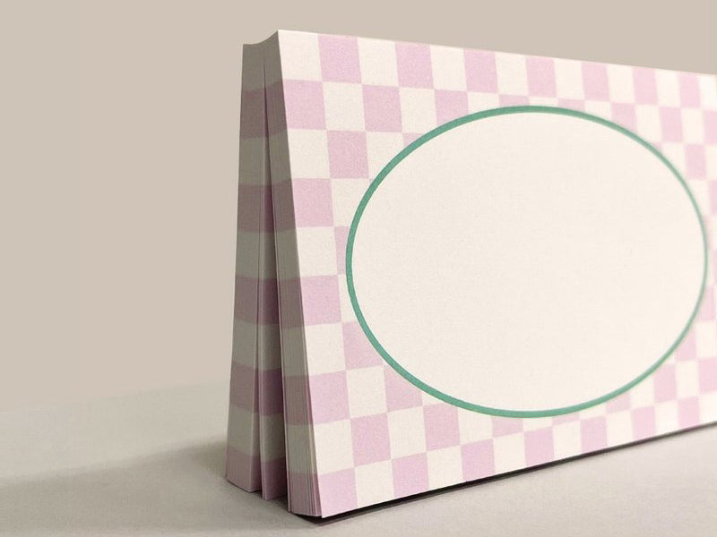 achat Bloc-notes damier rose