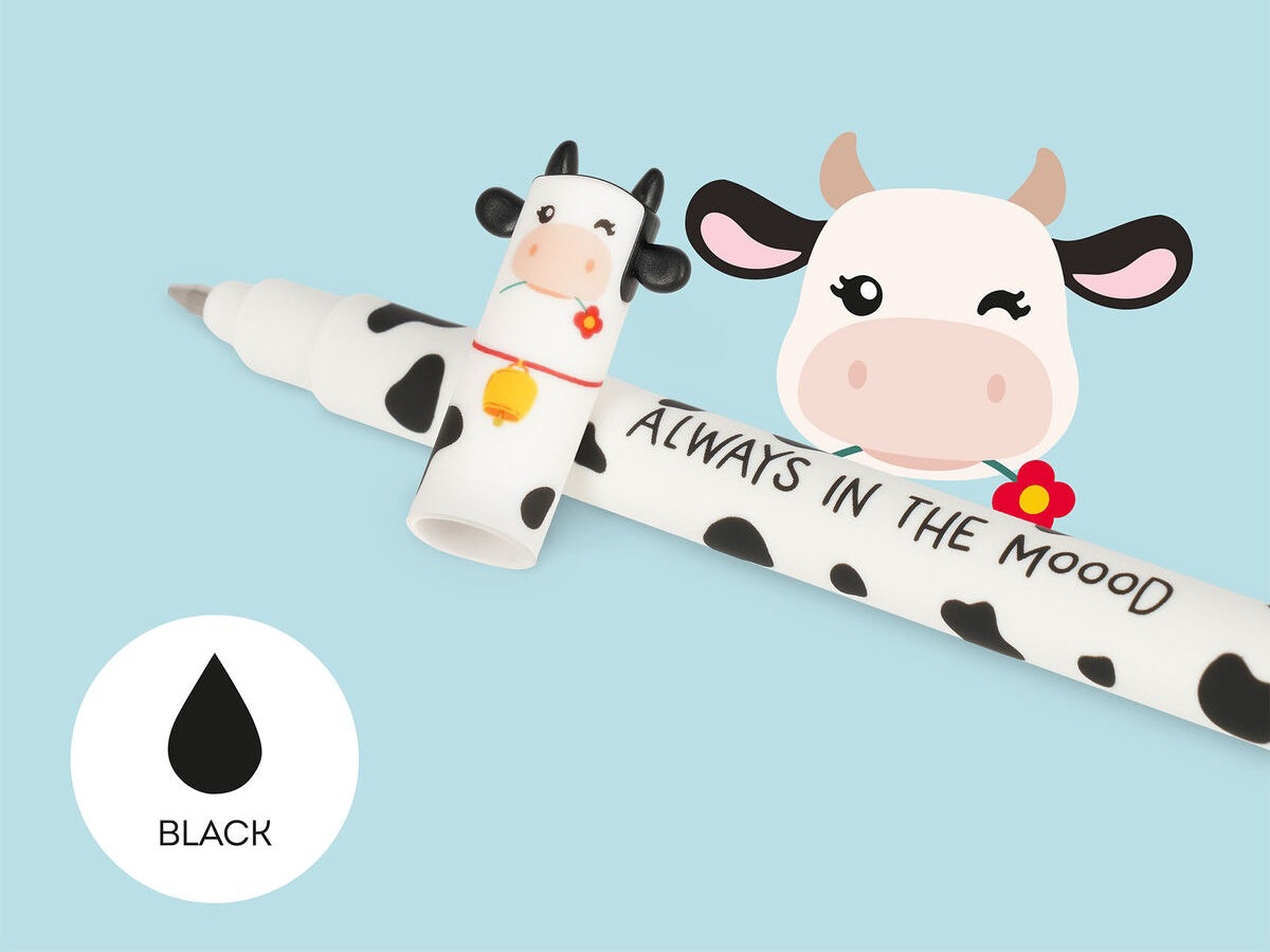 achat Set de 4 Stylos à Encre Gel Effaçable Animaux de la Ferme - Farm Sweet Farm - Legami