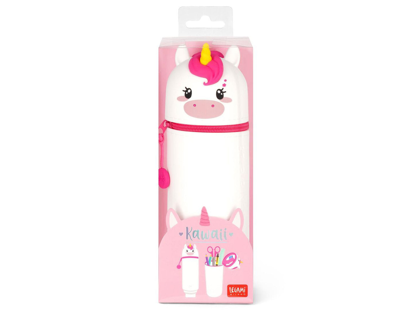 Trousse Licorne pot à crayons Kawai - Legami