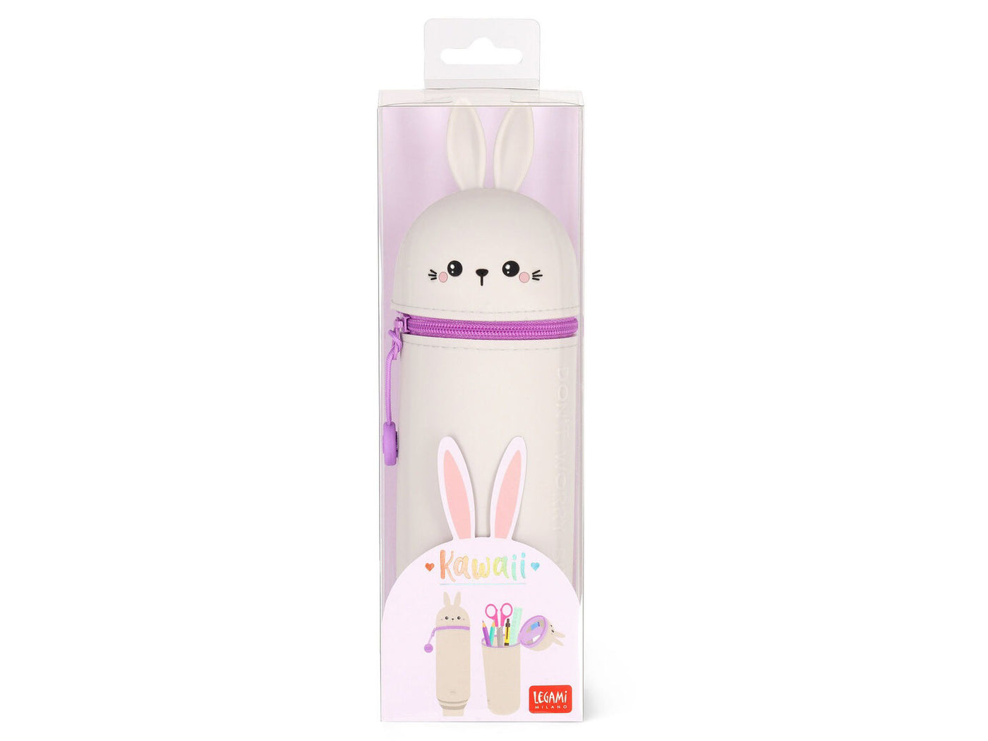 achat Trousse Lapin pot à crayons Kawai - Legami
