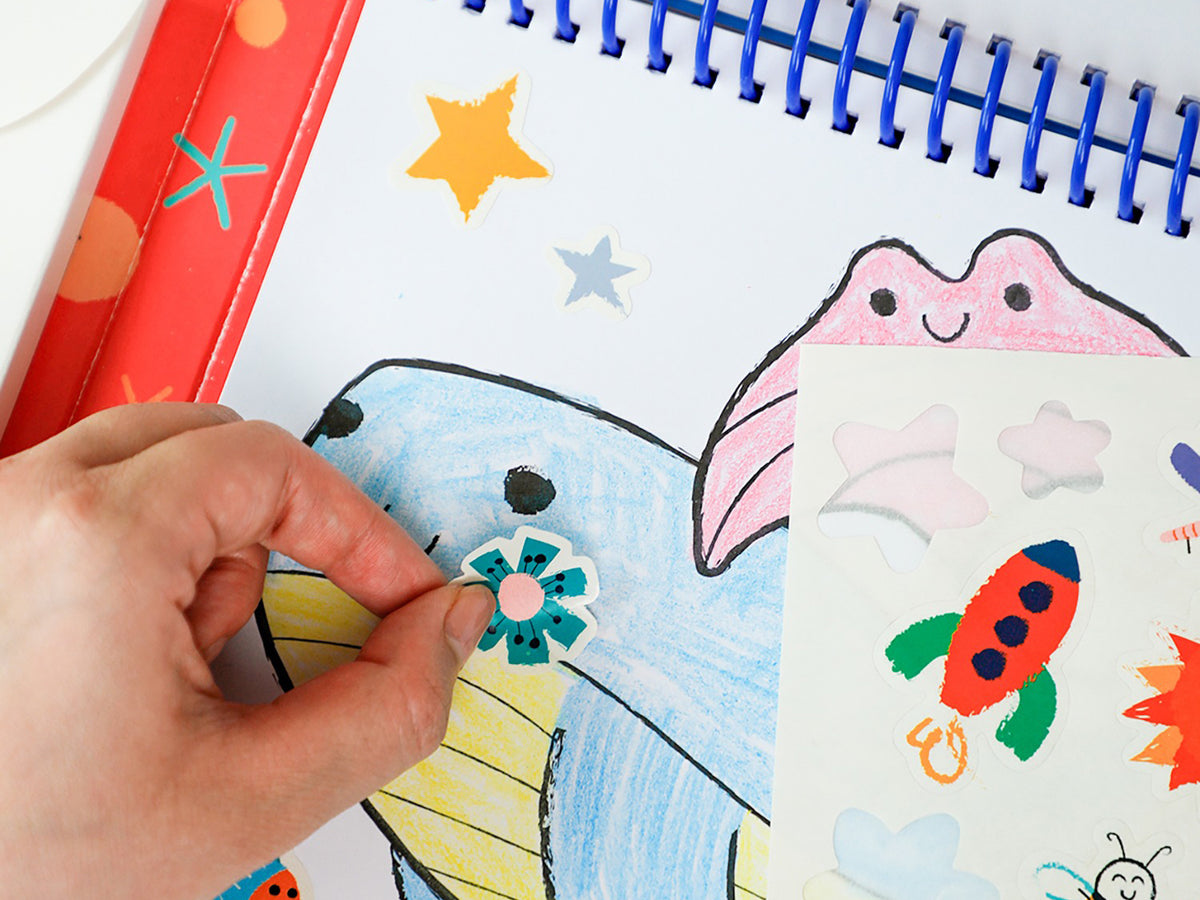 achat Kit de coloriage Animaux marins - Haku Yoka