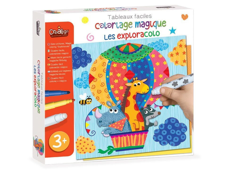 Achat Coloriage magique - Tableau à créer Les Exploracolo - Créa Lign'