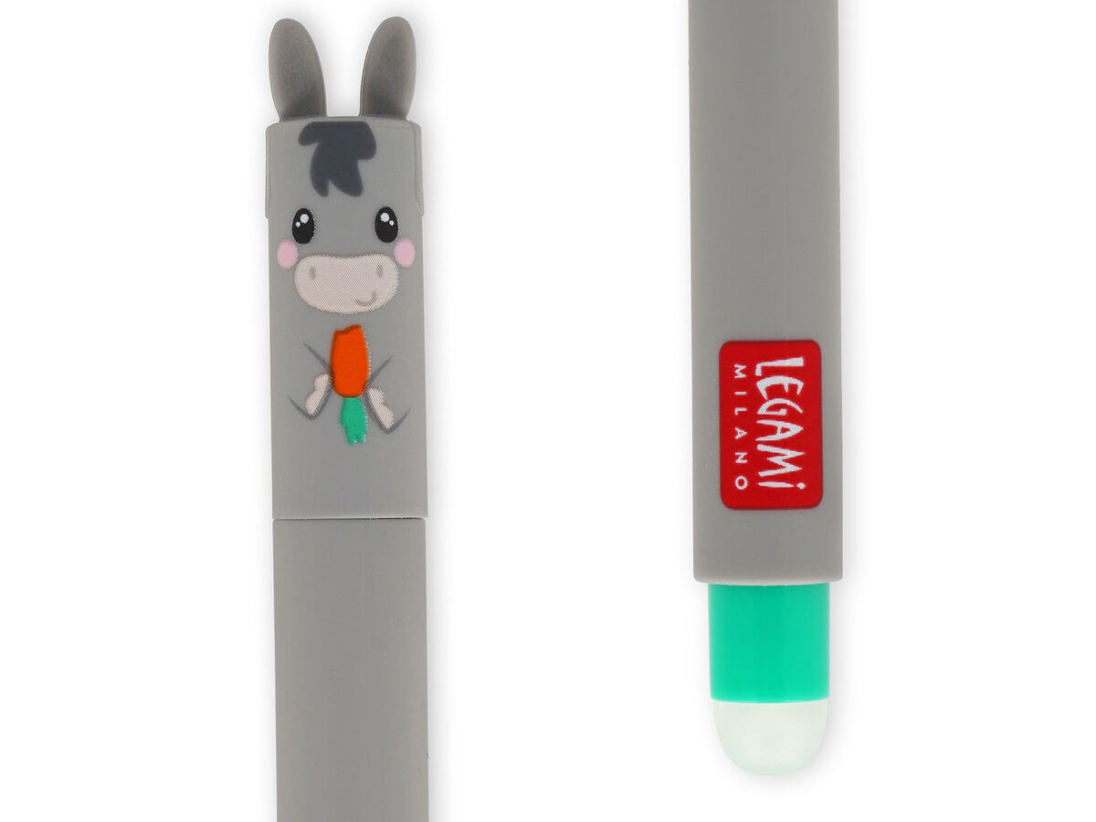 Set de 4 Stylos à Encre Gel Effaçable Animaux de la Ferme - Farm Sweet Farm - Legami