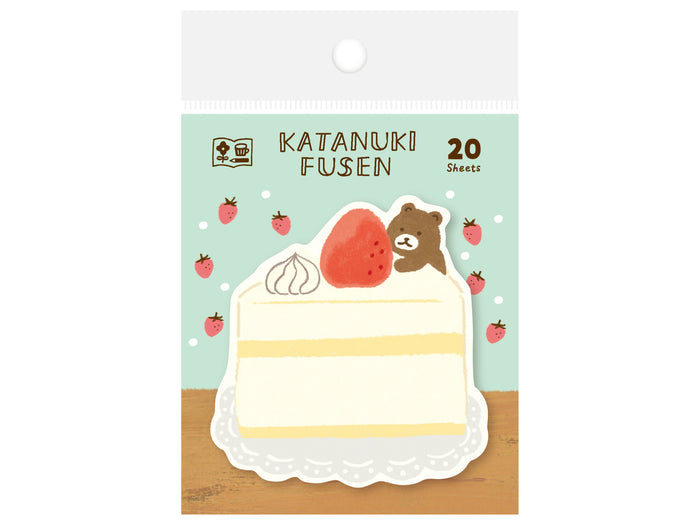 Achat Notes adhésives japonaises - Gâteau et ours gourmand - Watashi-Biyori