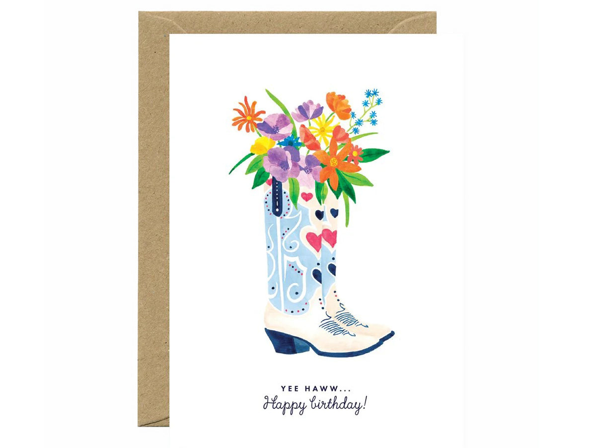 Achat Carte d'anniversaire aquarelle - Santiag Birthday - ATWS