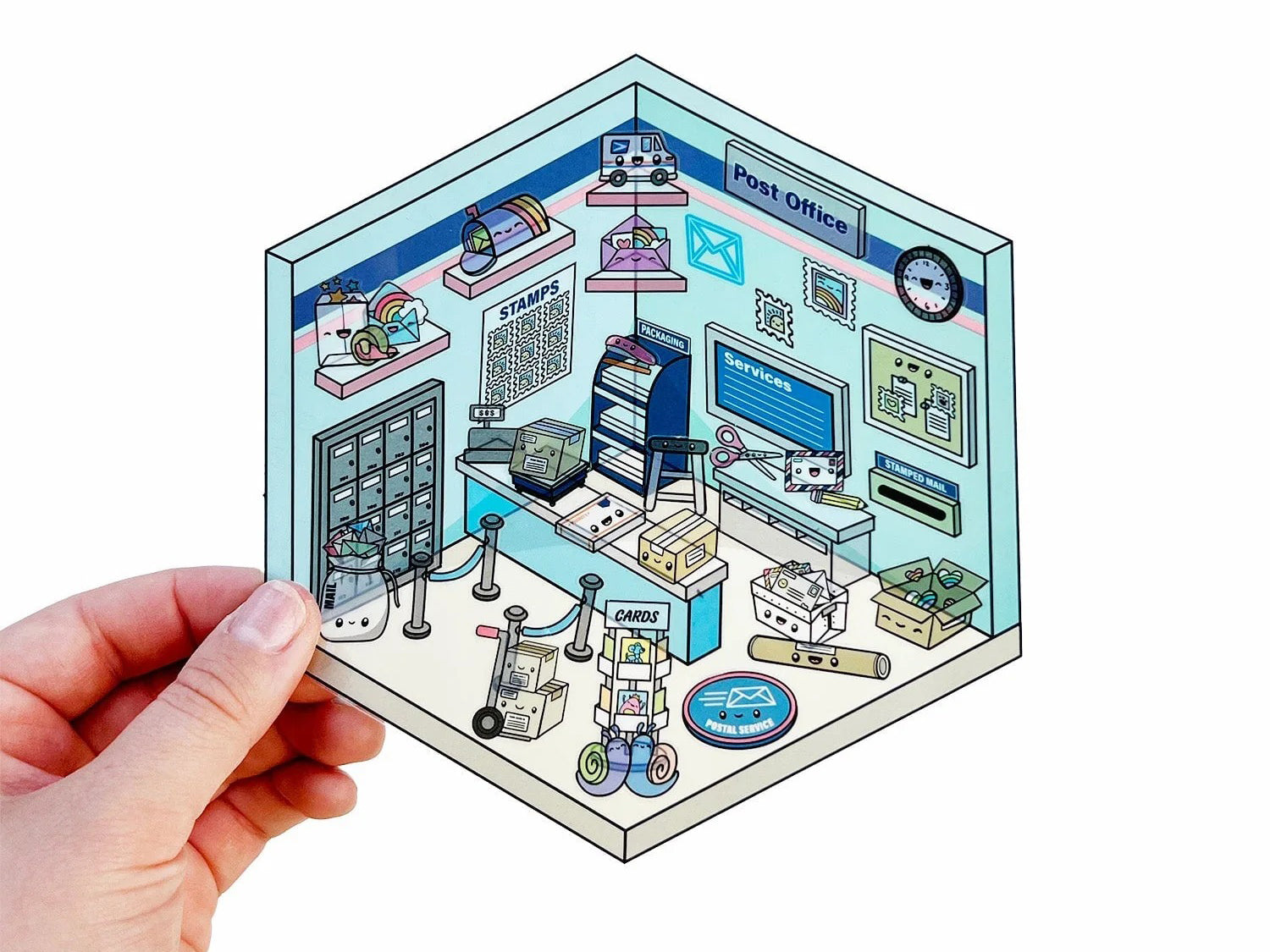 Stickers Tinytown Atelier créatif & bureau de poste (DIY & Dispatch) - Pipsticks